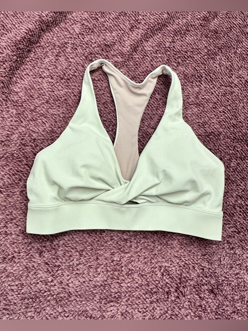 lululemon athletica mint green Twist-Front Sports Bra